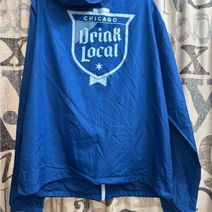 Chicago  Blue 'Drink Local' Windbreaker